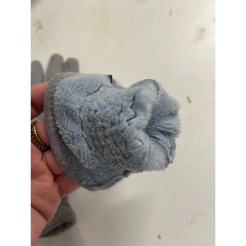 ScarvesMe Women's Soft Winter Cozy Cable Solid Color Textured Gloves Grey